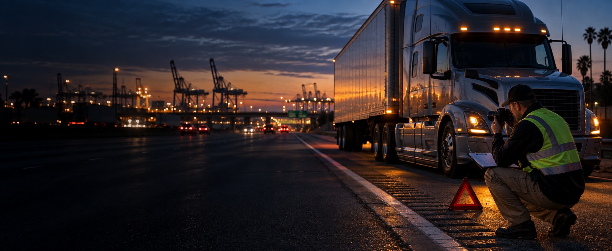 Commercial trucking investigation and evidence documentation